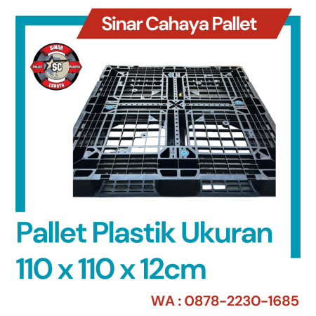 Pallet Plastik Ukuran 110x110x12cm