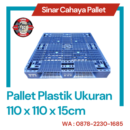 Pallet Plastik Ukuran 110x110x15cm